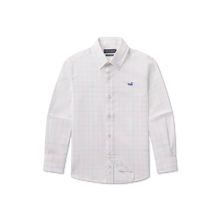 Load image into Gallery viewer, Southern Marsh Lockhart Windowpane Performance Dress Shirt in Light Blue