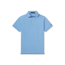 Load image into Gallery viewer, Southern Marsh Youth Galway Grid Performance Polo French Blue