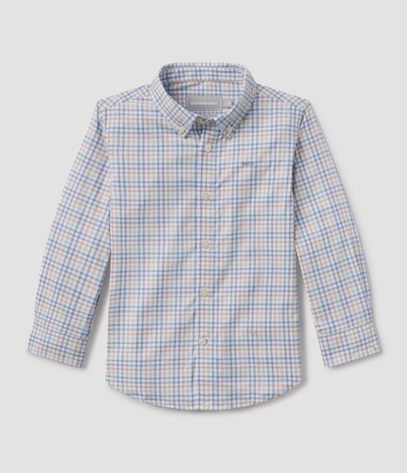 Southern Shirt Co. Youth Samford Check LS Dress Shirt in Oxford
