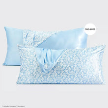 Load image into Gallery viewer, Kitsch x Bridgerton King Satin Pillowcase Toile De Blue