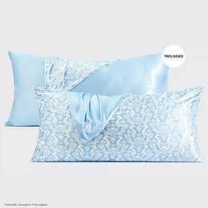 Kitsch x Bridgerton King Satin Pillowcase Toile De Blue