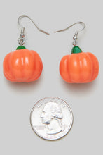 Load image into Gallery viewer, Fall Days Pumpkin Dangle Earrings