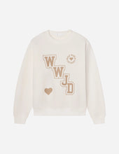 Load image into Gallery viewer, WWJD Varsity Crewneck