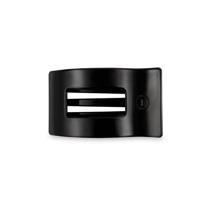 Teleties Small Flat Rectangle Clip in Jet Black