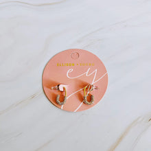 Load image into Gallery viewer, Eternal Sunshine Edgy Chic Pin Shape Gold Earrings