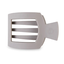 Load image into Gallery viewer, Teleties Large Flat Square Clip in Silver Flames