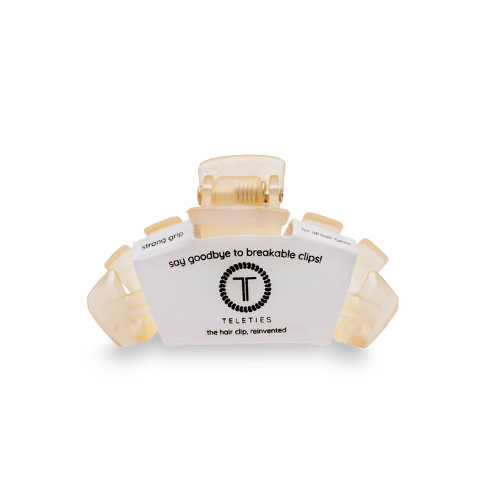 Teleties Classic Tiny Hair Clip in Almond Beige