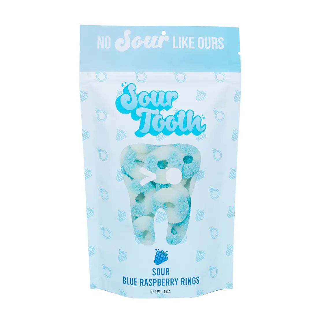 Sour Tooth Sour Blue Raspberry Rings