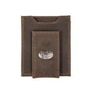 Redfish Leather Slim Wallet in Crazyhorse Brown