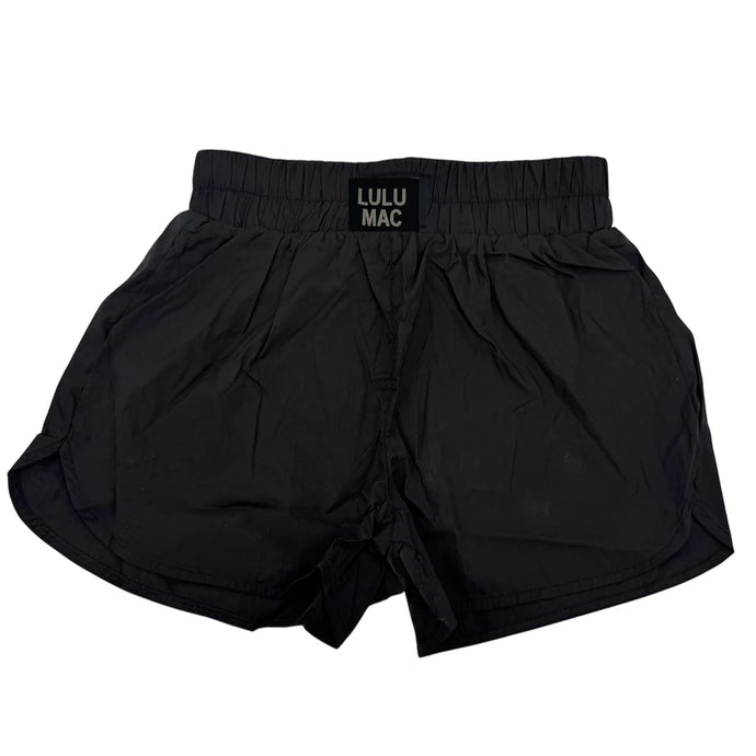Lulu Mac Youth Solid Shorts in Black