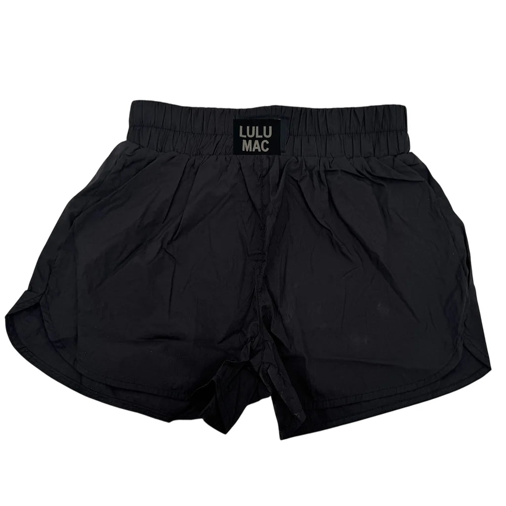 Lulu Mac Youth Solid Shorts in Black