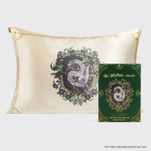 Load image into Gallery viewer, Harry Potter x Kitsch Slytherin Standard Satin Pillowcase