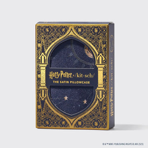 Harry Potter x Kitsch Standard Satin Pillowcase Midnight at Hogwarts