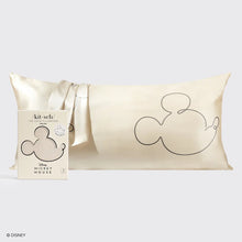 Load image into Gallery viewer, Kitsch &amp; Mickey and Minnie Mr. Mouse King Satin Pillowcase