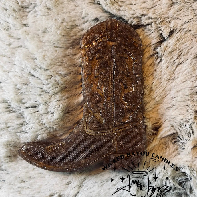 Cowboy Boot Car Freshie Leather