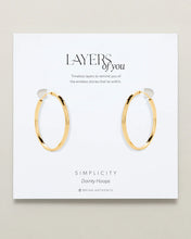 Load image into Gallery viewer, Simplicity Dainty Hoop Earrings Gold