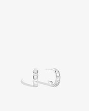 Load image into Gallery viewer, Bryan Anthonys Mom Baguette Mini Hoop Earrings