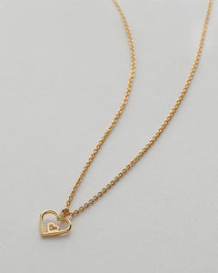 Always In My Heart Necklace Gold