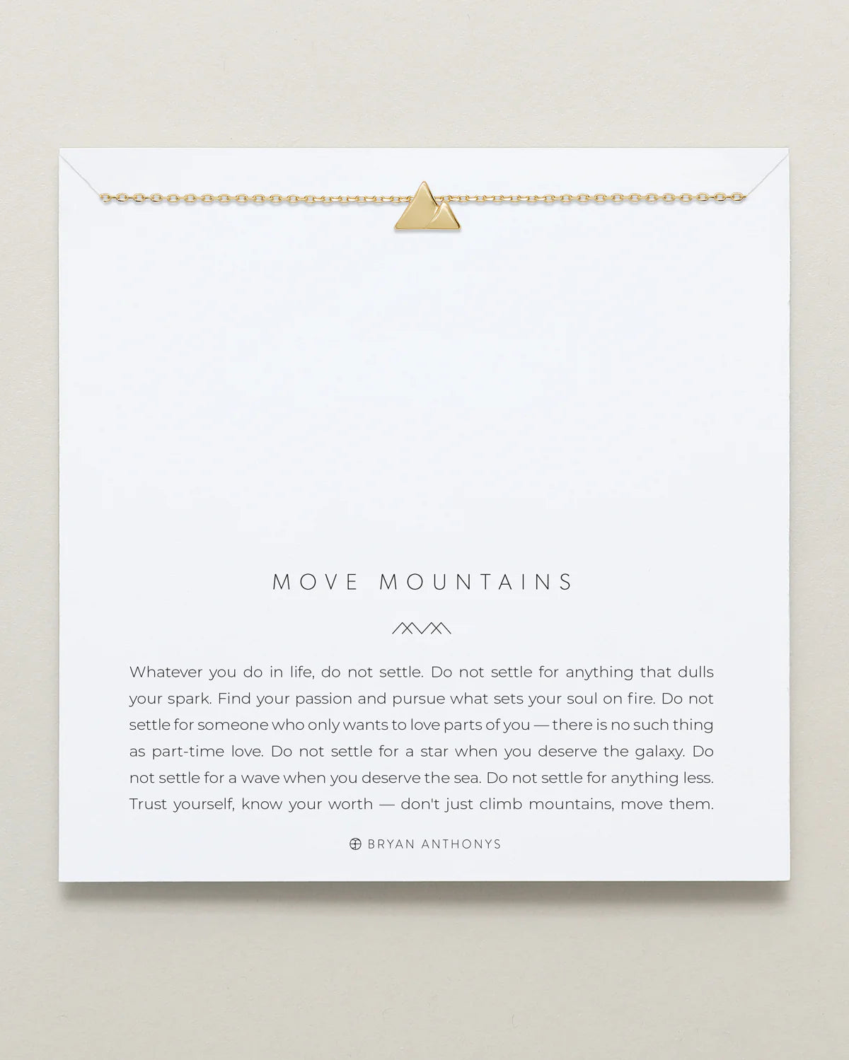 Bryan Anthonys Move Mountains Necklace