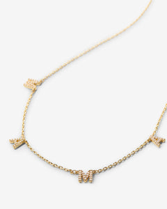 Bryan Anthonys Mama Crystal Necklace Gold