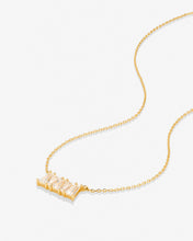 Load image into Gallery viewer, Bryan Anthonys Mom Baguette Dainty Necklace in Gold