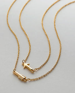 Soul Sisters Best Friend Arrow Necklace Set Gold