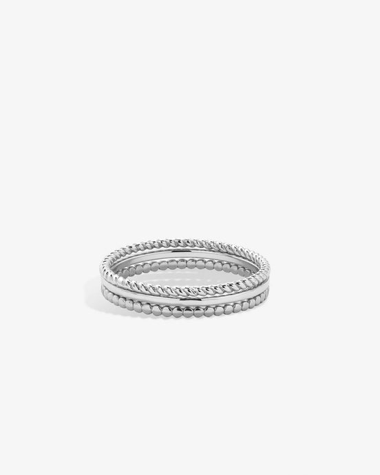 Layers of You Ring Stack Silver