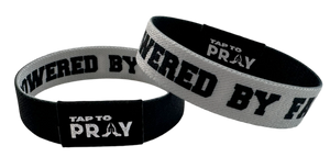 Versible Jesus is Lord/Powered by Faith Tap to Pray Wristband