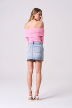 Load image into Gallery viewer, Here We Go Again Mini Denim Skirt