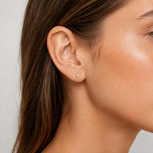 Load image into Gallery viewer, Erin Gray Tiny Cross Stud Earrings in Gold