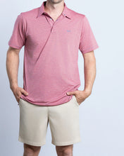 Load image into Gallery viewer, Coastal Cotton Bluff Performance Stripe Polo