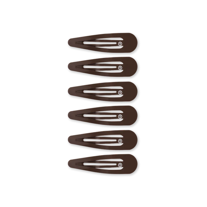 Teleties Snap Clip in Brown