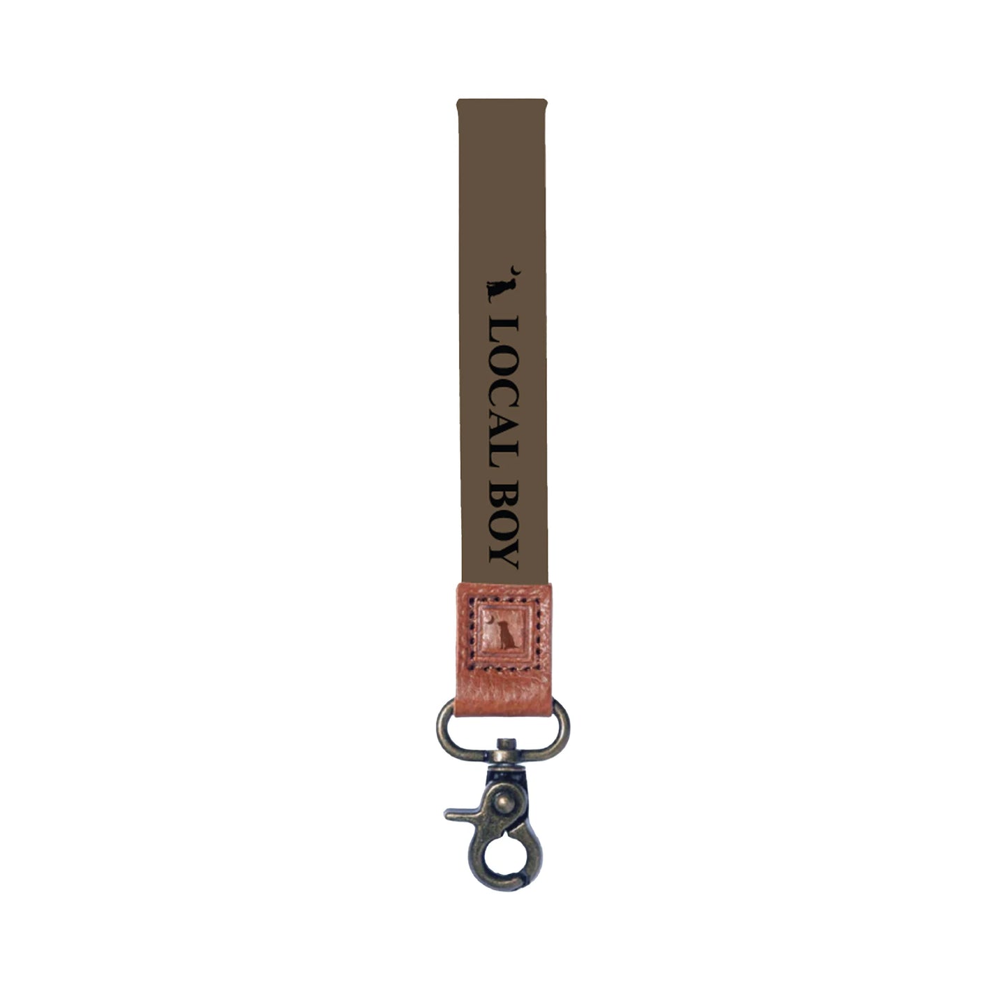 Local Boy Brown Wrist Lanyard