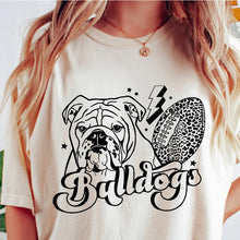 Load image into Gallery viewer, Leopard Lightening Bulldogs White