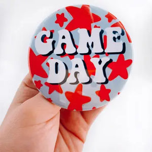 Red Game Day Stars Button