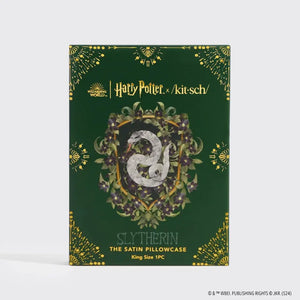 Harry Potter x Kitsch Slytherin King Satin Pillowcase