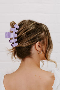 Teleties Classic Large Hair Clip Lilac You