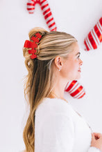 Load image into Gallery viewer, Teleties Classic Large Hair Clip Rudolph Red