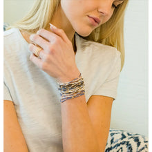 Load image into Gallery viewer, Erin Gray 2mm Newport Graphite + Gold Filled Bracelet