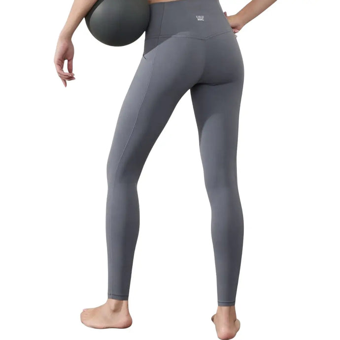 Lulu Mac Solid Leggings in Grey