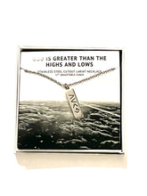 Load image into Gallery viewer, God Is Greater Vertical Necklace Silver