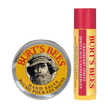 Load image into Gallery viewer, A Bit Of Burt&#39;s Cranberry Gift Set, Lip Balm &amp; Hand Salve