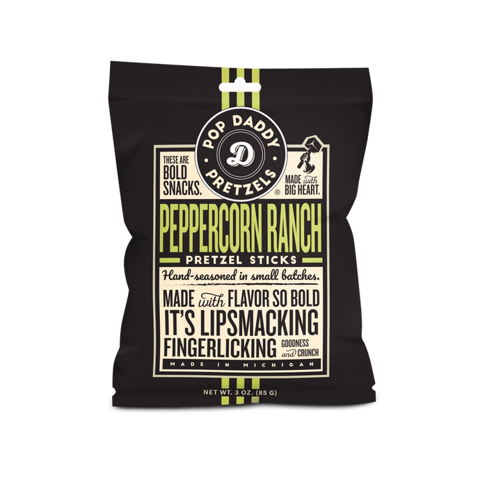 Pop Daddy Peppercorn Ranch Seasoned Pretzels 3oz