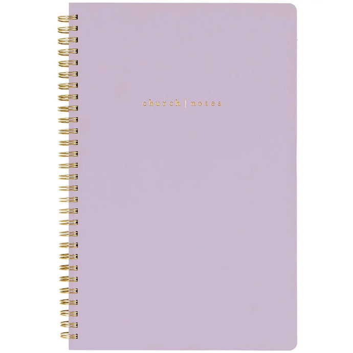 Church Notes Lilac Notebook