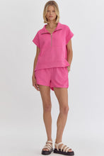 Load image into Gallery viewer, Putting Sugar on Me Ribbed Shorts Hot Pink