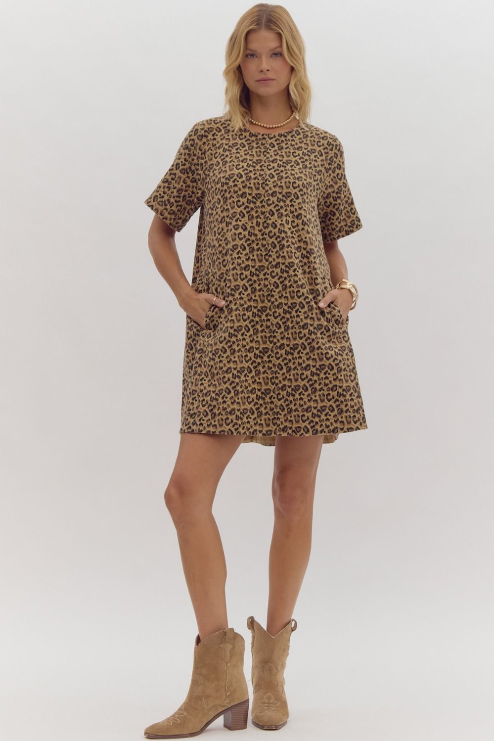 Entro leopard dress best sale