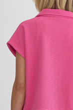 Load image into Gallery viewer, Putting Sugar on Me Half Zip Top Hot Pink