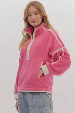 Load image into Gallery viewer, Sweet but Psycho Fleece Half Zip Pullover