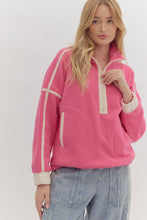 Load image into Gallery viewer, Sweet but Psycho Fleece Half Zip Pullover