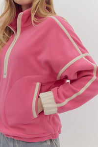 Sweet but Psycho Fleece Half Zip Pullover